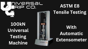 ASTM E8 Universal Testing Machine with Automatic Extensometer