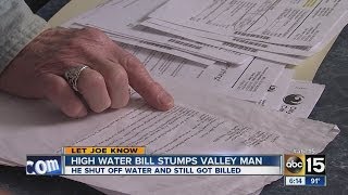 Man gets high water bill, despite shutting it off
