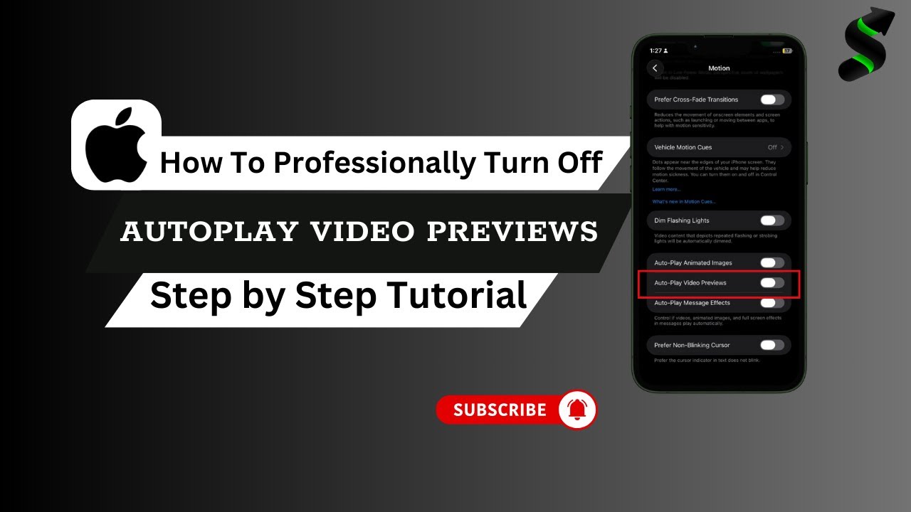 How to Turn Off Auto Play Video Previews on iPhone (Quick Fix!) - YouTube