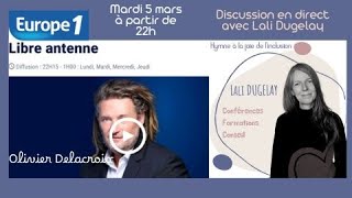 Interview pour Europe 1 avec Olivier Delacroix