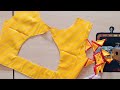 Boat neck blouse ki new design cutting and stitching ll Blouse Designs ll back neck blouse design 