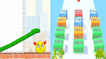 Draw To Smash Vs Jelly Run 2048| Android Ios gameplay