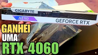 GANHEI UMA RTX 4060 AERO DE UM INSCRITO  (RTX 4060 AERO GIGABYTE) 4K 60FPS