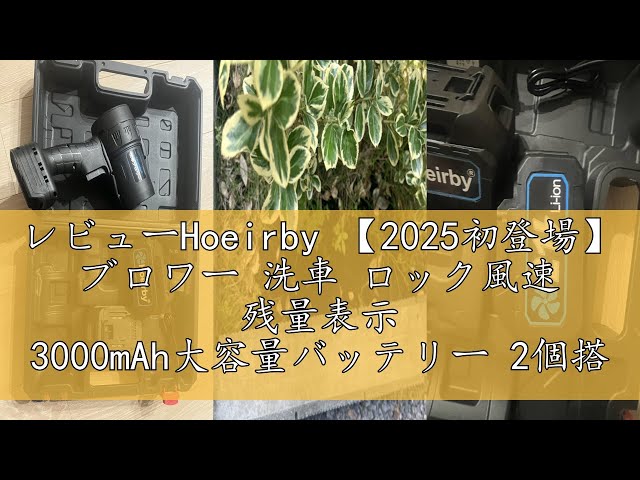 レビューHoeirby 【2025初登場】 ブロワー 洗車 ロック風速 残量表示