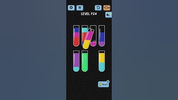 Water Color Sort Level 724 Walkthrough Solution iOS/Android