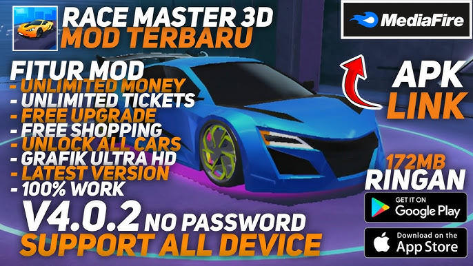 Race Master 3D MOD APK v3.6.1 (Unlimited Money, Nitro) 2023