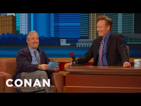 Jon Stewart Gives Conan O'Brien the NYC Citizenship Test