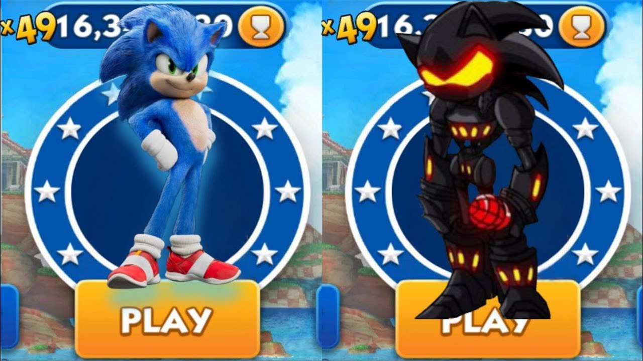 Sonic Dash VS Secret character _ Movie Sonic vs All Bosses Zazz Eggman ...