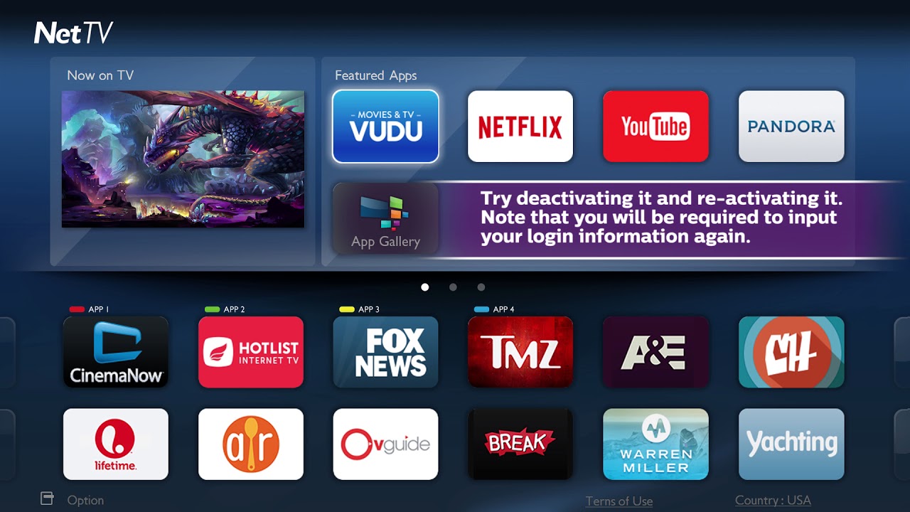 how to download apps on older philips smart tv