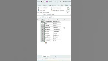 📊 How to Insert a Blank Row After Each Row in Excel! 🚀 | @Excel_and_PowerBI | #shorts | #exceltips