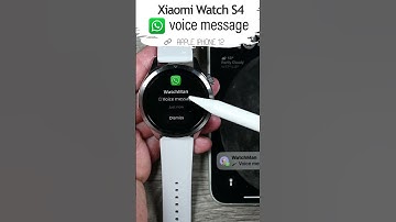 Xiaomi Watch S4 receiving a WhatsApp voice message #xiaomiwatchs4