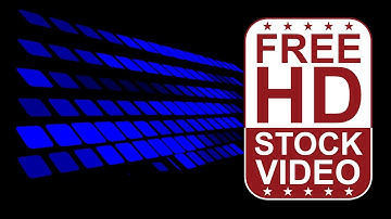 Free Stock Videos – abstract animated blue rectangles appearing in rows and disappearing