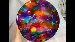 252 - Resin Art - Love of Bubbles - Collaboration Claire's Crafty Corner - Yummy Goodness