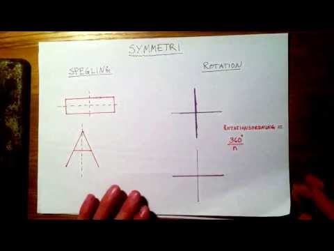 Geometri - begreppet symmetri och beräkning av rotationsordning