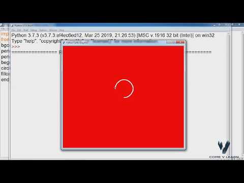 DRAWING A CIRCLE USING PYTHON | COME V LEARN | PYTHON