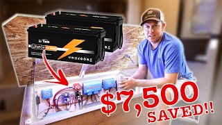 DIY Lithium, Solar & Inverter Upgrade | We SAVED $7,500!!!