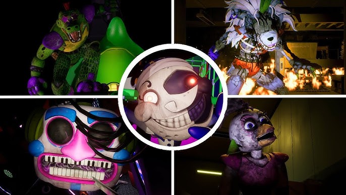 FNAF Security Breach - Extras / Animatronics (All Unused Models