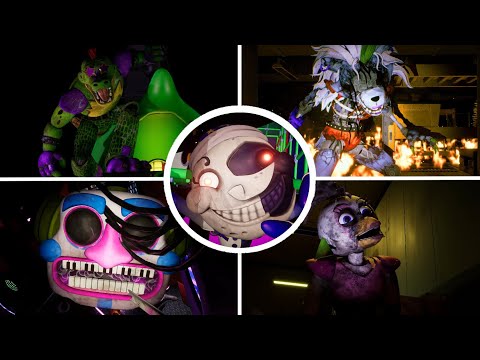 Five Nights at Freddy's: Security Breach - All Bosses + Ending (PS5)