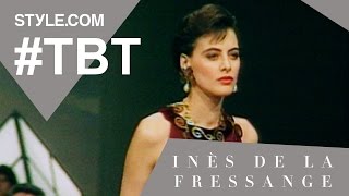 Inès de la Fressange: Onetime Face of Chanel & Karl Lagerfeld Muse - #TBT w/Tim Blanks - Style.com