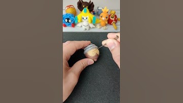 Seedot Pokemon Wool Art.