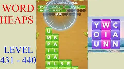 Word Heaps Level 431 - 440 | All Answers | Walkthrough