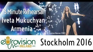 Eurovision 2016: Second rehearsal of Iveta Mukuchyan from Armenia with 'Lovewave'