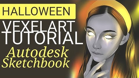 Vexel Art Tutorial using Autodesk Sketchbook | HALLOWEEN ENTRY 2020