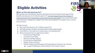 Childcare Provider Mini Grant Webinar: FY 25-26 in English