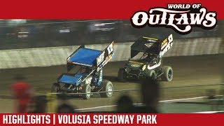 World of Outlaws Craftsman Sprint Cars Volusia Speedway Park February 9th, 2018 | HIGHLIGHTS