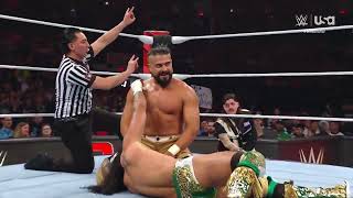 JD Mcdonagh \& Santos Escobar vs Andrade \& Ricochet- WWE Raw 4\/22\/24 (Full Match)