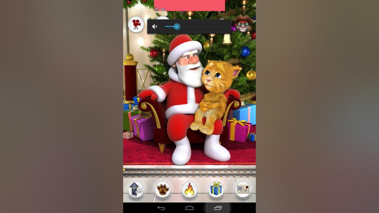 санта клаус talking tom. говорящий санта и рыжик. игра говорящий кот: санта и рыжик. джинджер outfit7. Talking santa 2.
