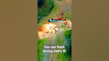 Tip: Flash during Sett