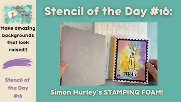 Stencil of the Day #16:  Create Unique Backgrounds Using Simon Hurley