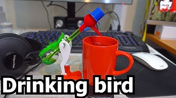 Drinking Bird (Scientific Toy, Perpetual Motion if water and heat are present)