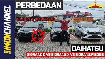 Perbedaan Daihatsu Sigra 1.0 D MT MC vs Sigra 1.2 X MC vs Sigra 1.2 R Mt MC 2022 || Simon Channel