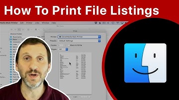 Three Ways To Print File Listings On Your Mac