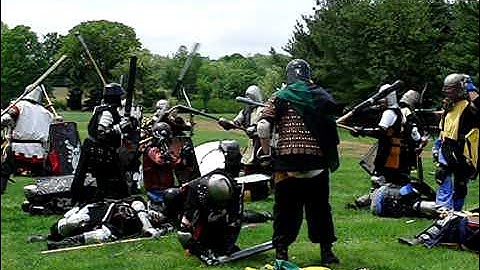 Slow Motion - Renaissance Fair Fighting - Casio FC100 - 210fps