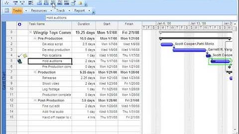 Project 2007 - Specifying the Completion Percentage for a Task