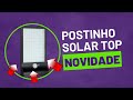 Luminária Solar Autônoma Com Luz Forte e Sensor de Presença