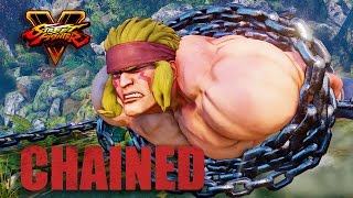 Alex in Trouble - Street Fighter V - Birdie Dominates Alex - Alex No Jacket And Suspenders Mod