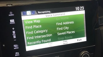 How to us the Honda voice recognition to control the Satellite-linked Navigation System