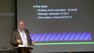 Dr. Ted Hildebrandt, Old Testament Literature, Lecture 18, Tough Laws, Joshua to Jericho