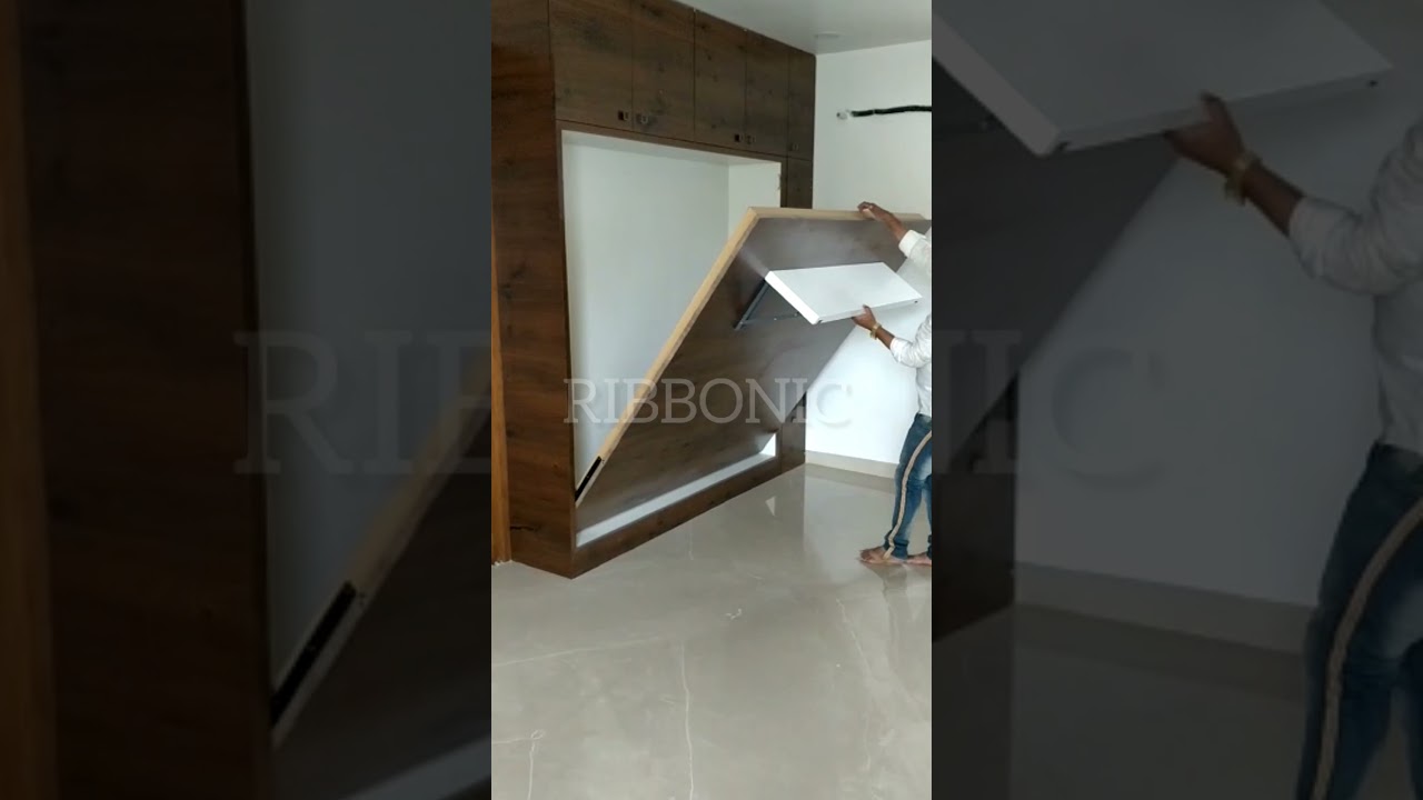 Ribbonic wall bed kit | Murphy bed hardware in Mumbai | Queen Size wallbed | Vertical mechanism kit
