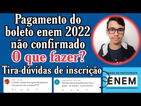 ENEM 2022: COMO GERAR O BOLETO? PAGAR ATÉ QUANDO? INEP DEFINE DATA LIMITE DE PAGAMENTO!