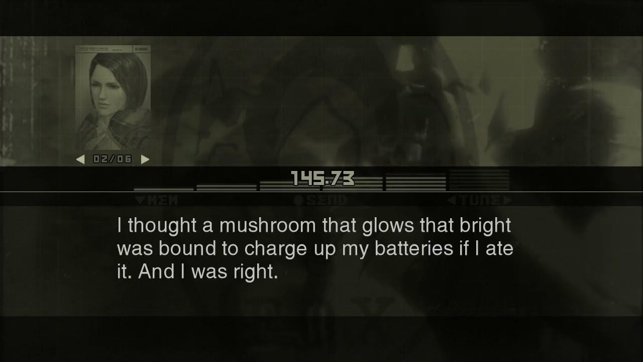 Metal Gear Solid 3 (PS3) - Codec, Para-Medic - Russian glowcaps (placebo effect)