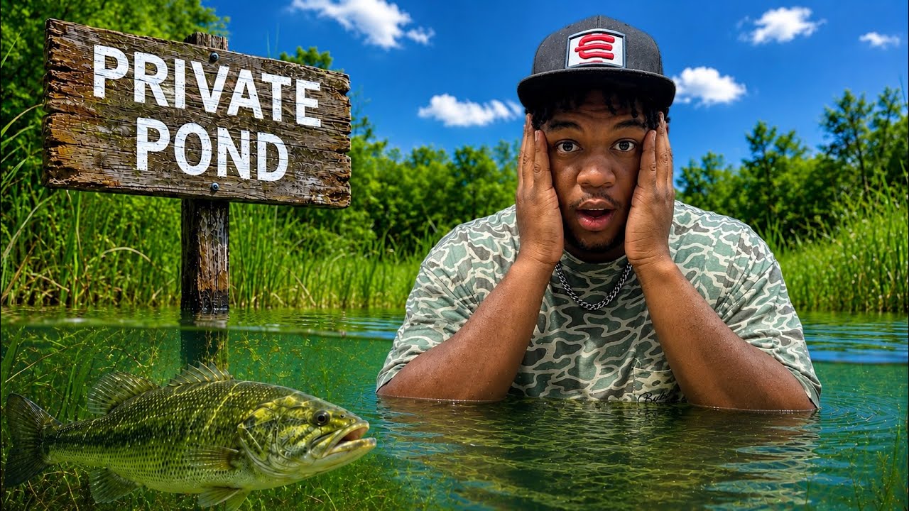 I Went Bass Fishing at a PRIVATE POND… I Wasn’t Expecting This!