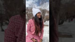 GRWM in Manali 🩷 Ist time in snow ❄️ #shortsvideo #hairstyle #myntra #grwmoutfit #quickgrwm #makeup