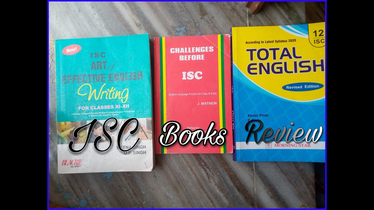 isc english language book review sample