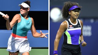 As jennifer brady and naomi osaka prepare to go head in the semifinals
of us open 2020, we take a look at some their best shots from tourn...