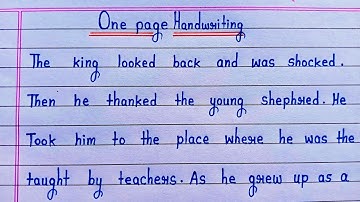 English writing kaise sudhare | how to improve english handwriting | One page handwriting practice